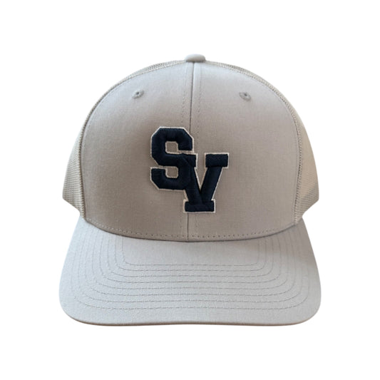 Gray SV Two-Tone Puff Hat