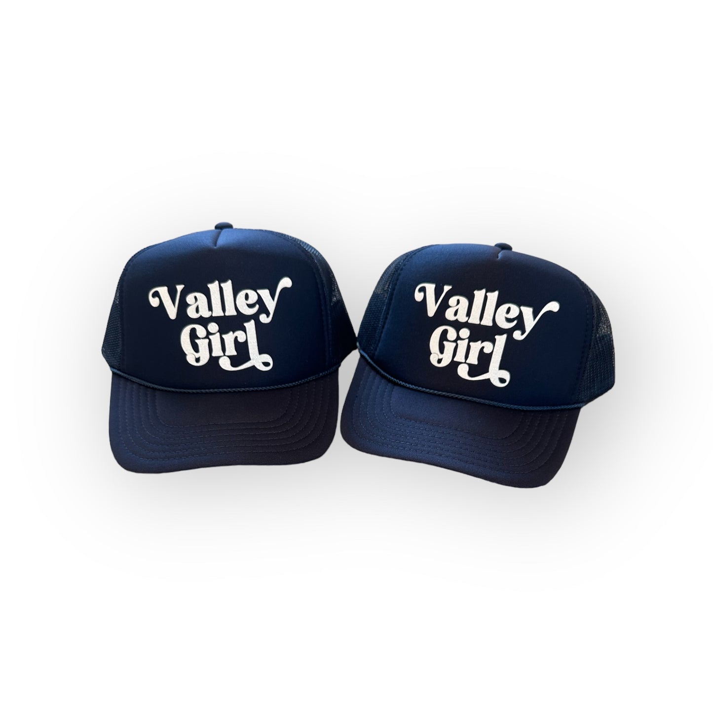 Valley Girl Glitter Trucker