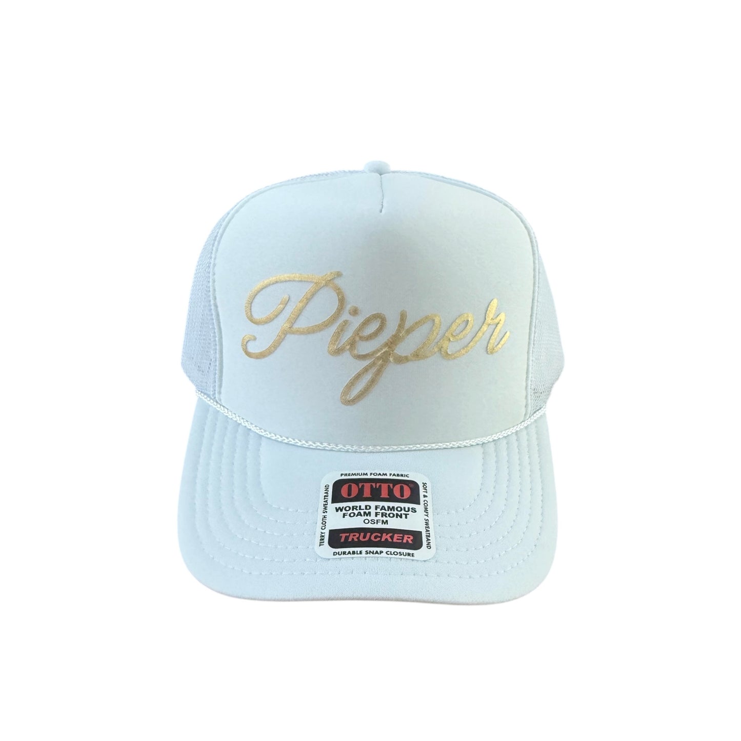 Pieper Gold Puff Trucker Cap